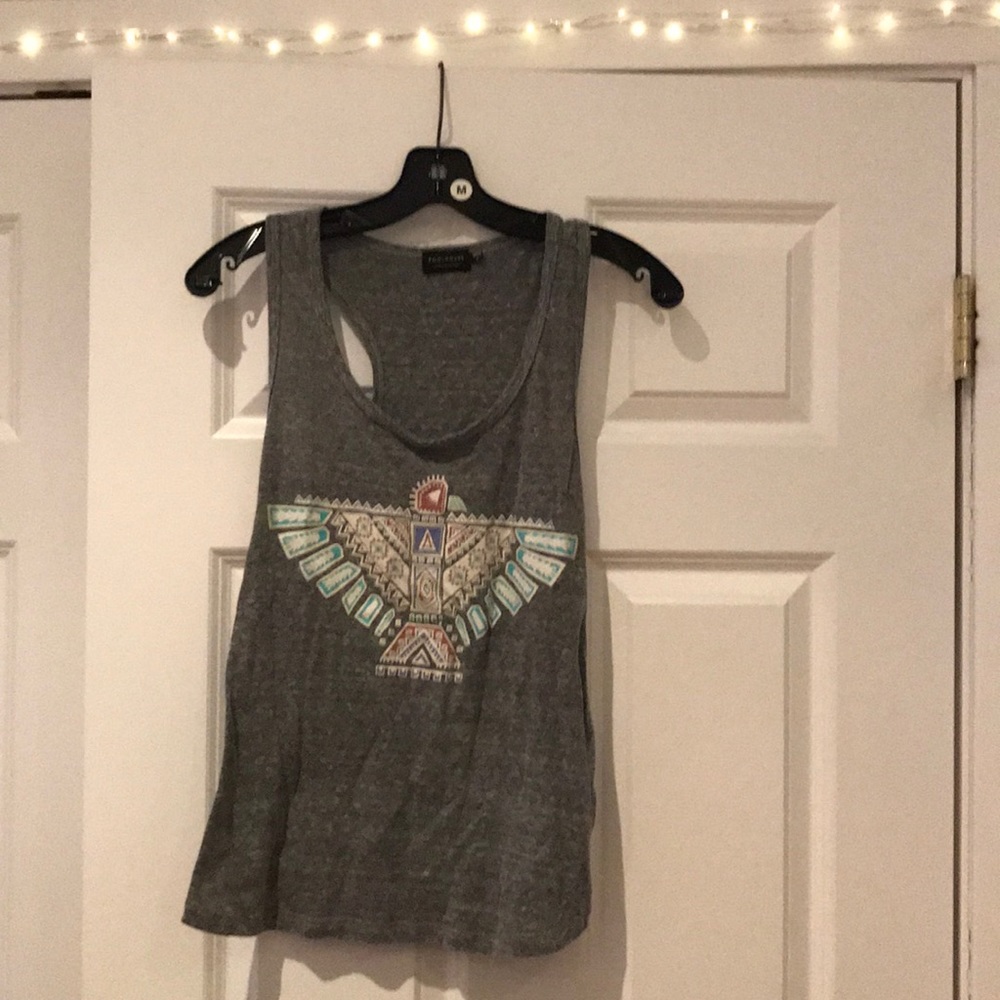 Grey Aztec Tank Top